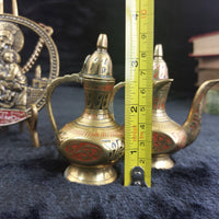 Thumbnail for Brass Religious Jerusalem Plaque & Pic Holder & 2×Pitcher Collectable decor gold13