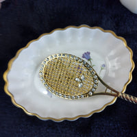 Thumbnail for Wedgwood & Spode Bone China Trinket Dish & Vase Set - Floral Gold Vintage Rim3
