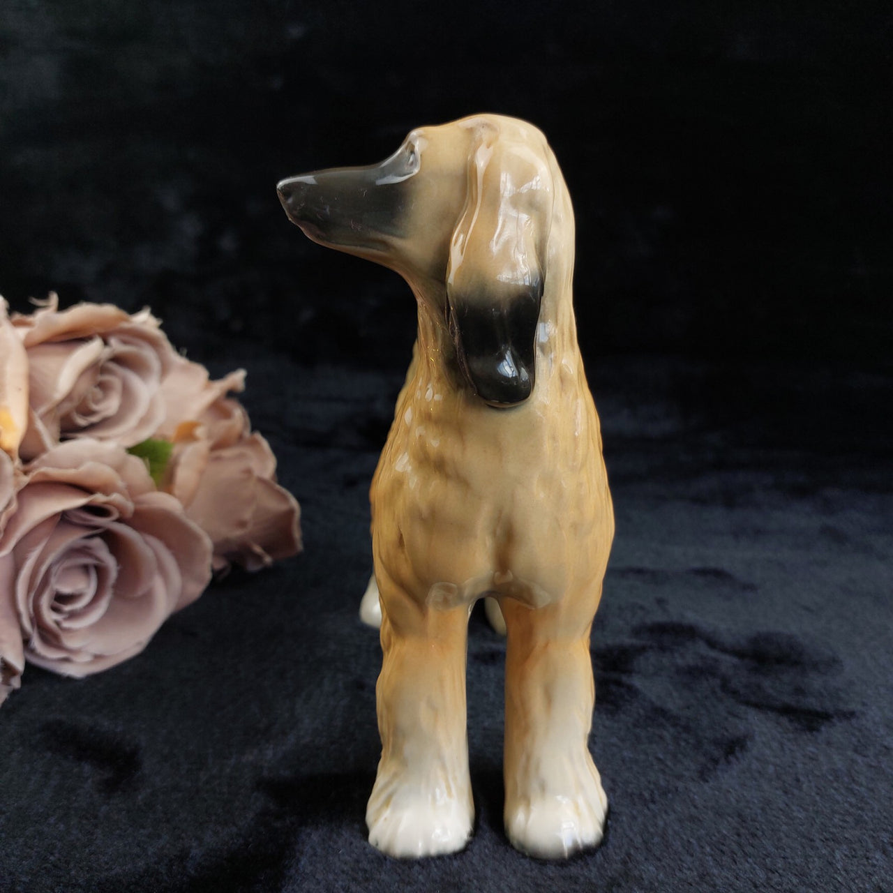 Large Hound Afghan Dog Figurine /Ornament- made by Coopercraft Vintage Display.5