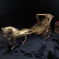 Thumbnail for A large antique brass, Big horse with cab. 4.5 Kg Nicely sculpted and cast. gift4