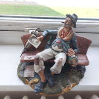 Thumbnail for Capodimonte Figurine Old Man on Bench –6.7