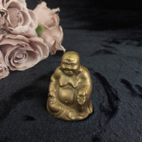 Thumbnail for Vintage Brass Buddha Figurine & Pair of Brass Candlesticks Set5