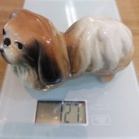 Thumbnail for Antique Pekingese Dog Figurine HandPainted China European c.1900 Cream Tan 11cm8