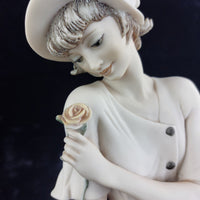 Thumbnail for Florence In Love Figurine Armani 0382-F Girl with Rose & Letter 16