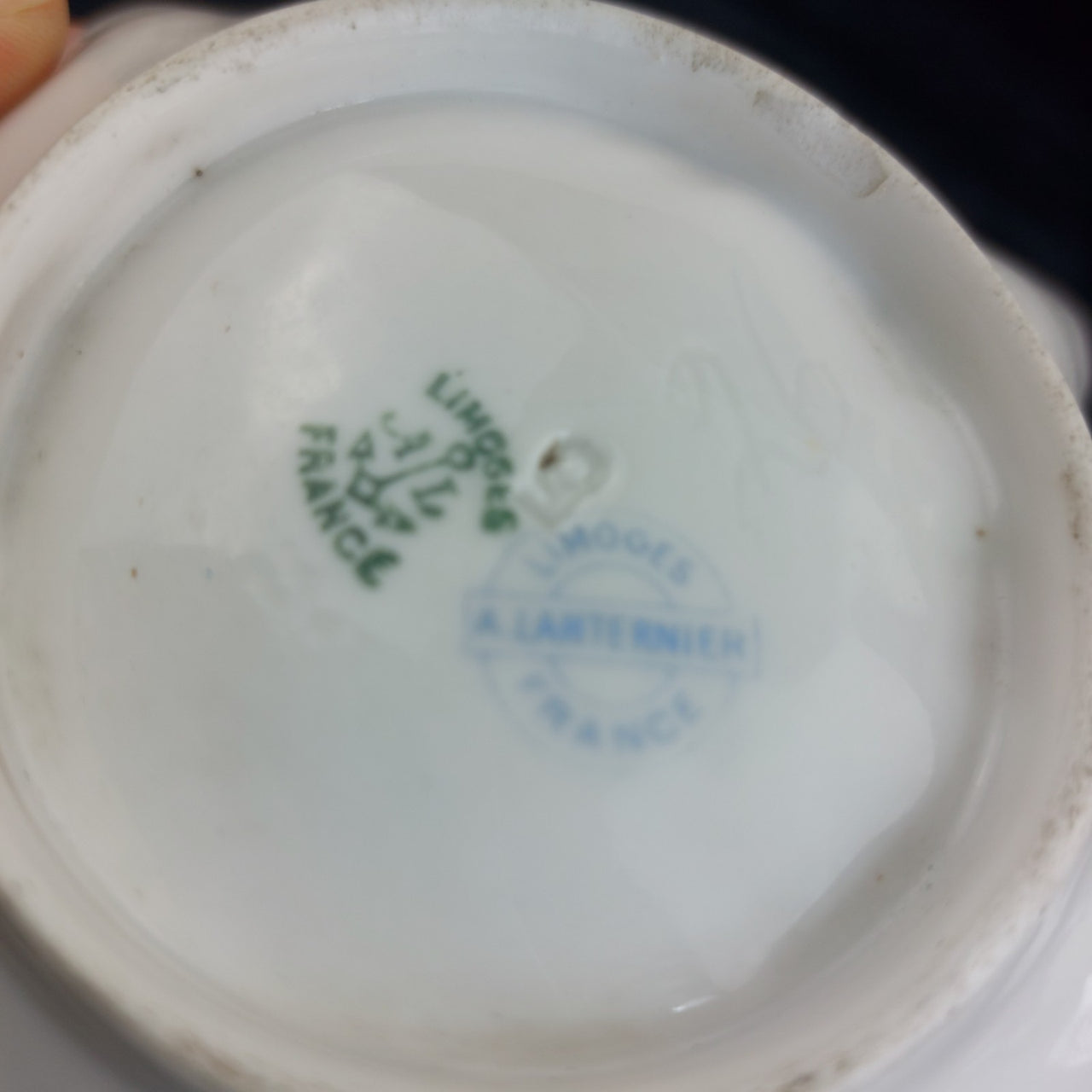 Limoges France Bowl A. Lanternier Antique Shell Dish Floral Gilded Trim decor7