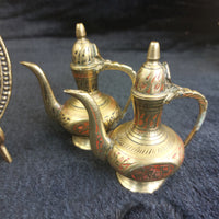 Thumbnail for Brass Religious Jerusalem Plaque & Pic Holder & 2×Pitcher Collectable decor gold8