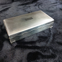 Thumbnail for Good Silver Aristocrat Plated Cigarette Box Wood Lined 332g 6x3x2” England 1950s10