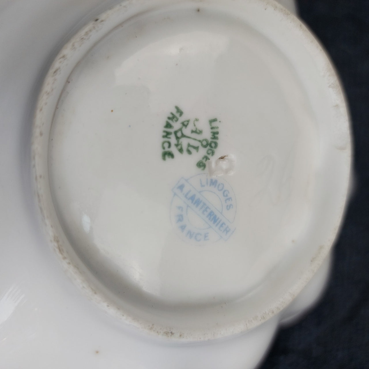Limoges France Bowl A. Lanternier Antique Shell Dish Floral Gilded Trim decor6