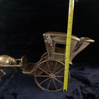Thumbnail for A large antique brass, Big horse with cab. 4.5 Kg Nicely sculpted and cast. gift20
