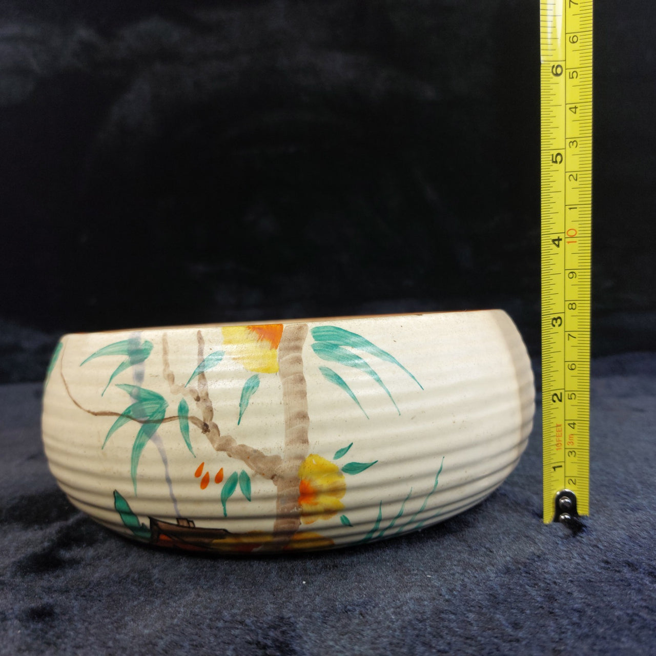 Rare Clarice Cliff Wilkinson Bowl PINEGROVE SHAPE BOWL collection2