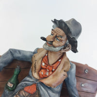 Thumbnail for Capodimonte Figurine Old Man on Bench –6.7