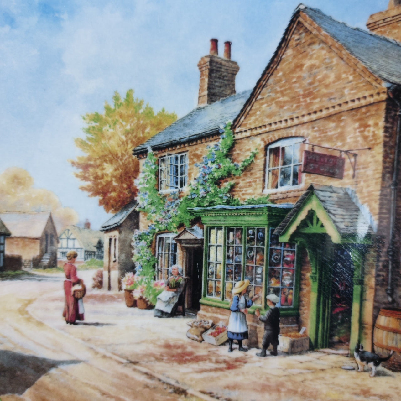 Royal Doulton "Penny Wise" Plate – Village Life by Anthony Forster Vintage 19893