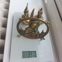 Thumbnail for Brass Religious Jerusalem Plaque & Pic Holder & 2×Pitcher Collectable decor gold21