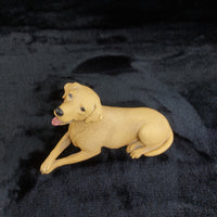 Thumbnail for Dogs Yellow Galore Labrador Figurine Handcrafted UK Pottery Ornament decor.3