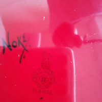 Thumbnail for Royal Doulton Flambe Noke Bowl Scenic Red Transferware Dish, England chipped.6