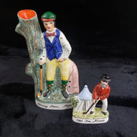 Thumbnail for Staffordshire Old Tom Morris Young Tom Figurines Golf Hand Paint decor Pottery17