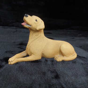 Dogs Galore Yellow Labrador Figurine Handcrafted UK Pottery Ornament decor.1
