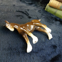 Thumbnail for Coopercraft Brown Vintage Foal Figurine Ceramic Horse with Glossy Finish Class7