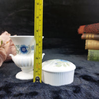 Thumbnail for Wedgwood Bone China Mini Vase & Trinket Box - Blue Floral -England Traditional4