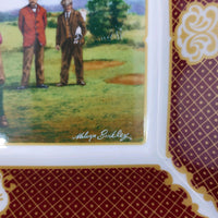 Thumbnail for Royal Worcester Golfing Golf Scene Melvyn Buckley – Collection Plate China Bone3