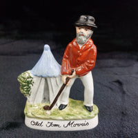 Thumbnail for Staffordshire Old Tom Morris Young Tom Figurines Golf Hand Paint decor Pottery6