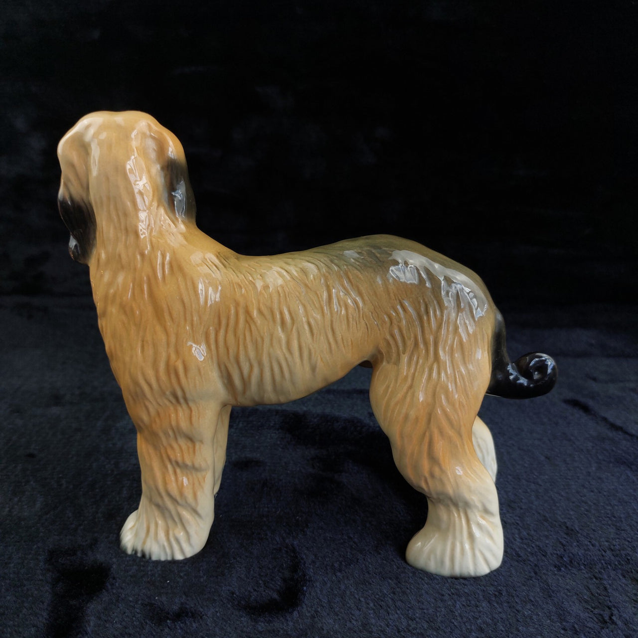 Large Hound Afghan Dog Figurine /Ornament- made by Coopercraft Vintage Display.6