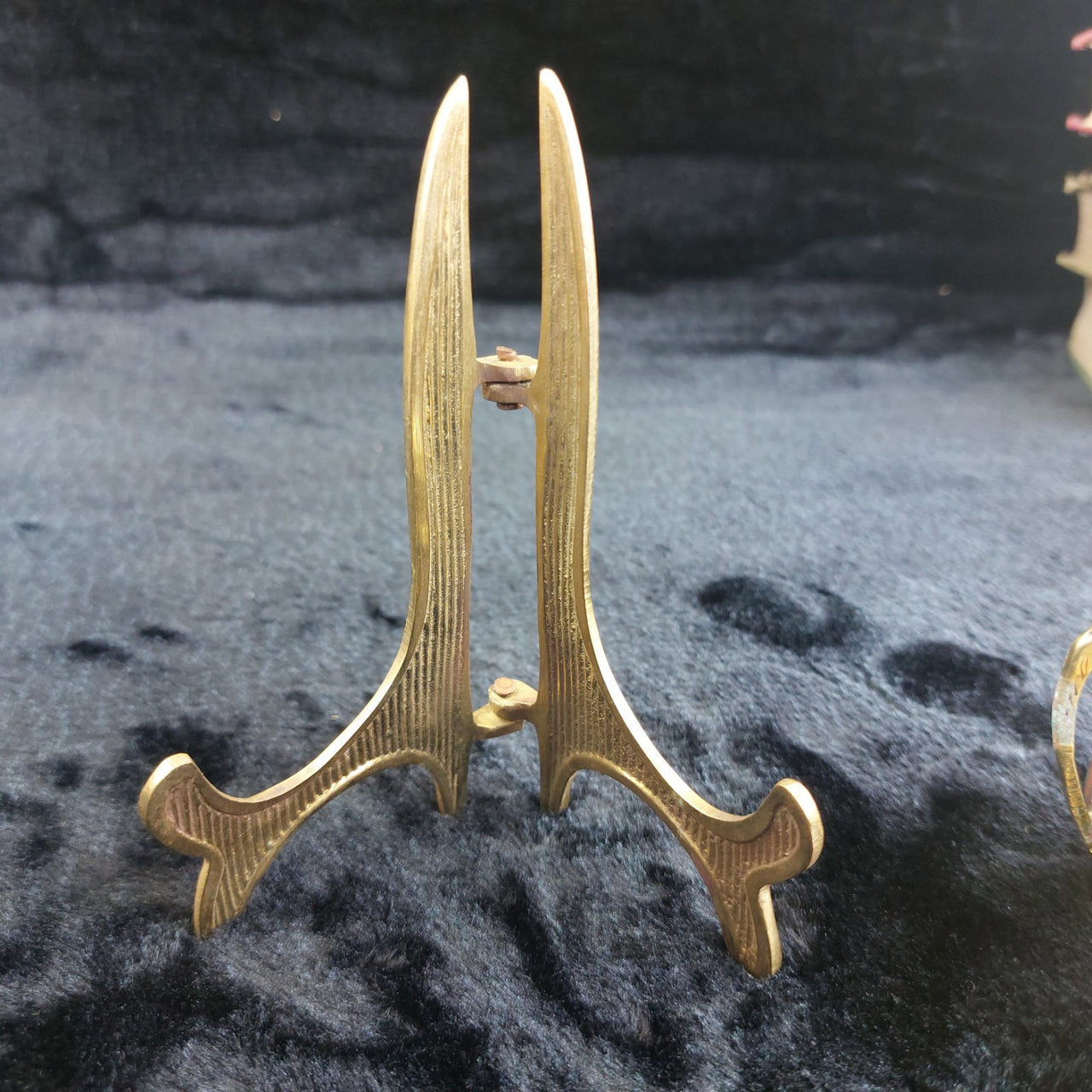 Brass Religious Jerusalem Plaque & Pic Holder & 2×Pitcher Collectable decor gold19