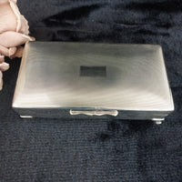 Thumbnail for Good Silver Aristocrat Plated Cigarette Box Wood Lined 332g 6x3x2” England 1950s3