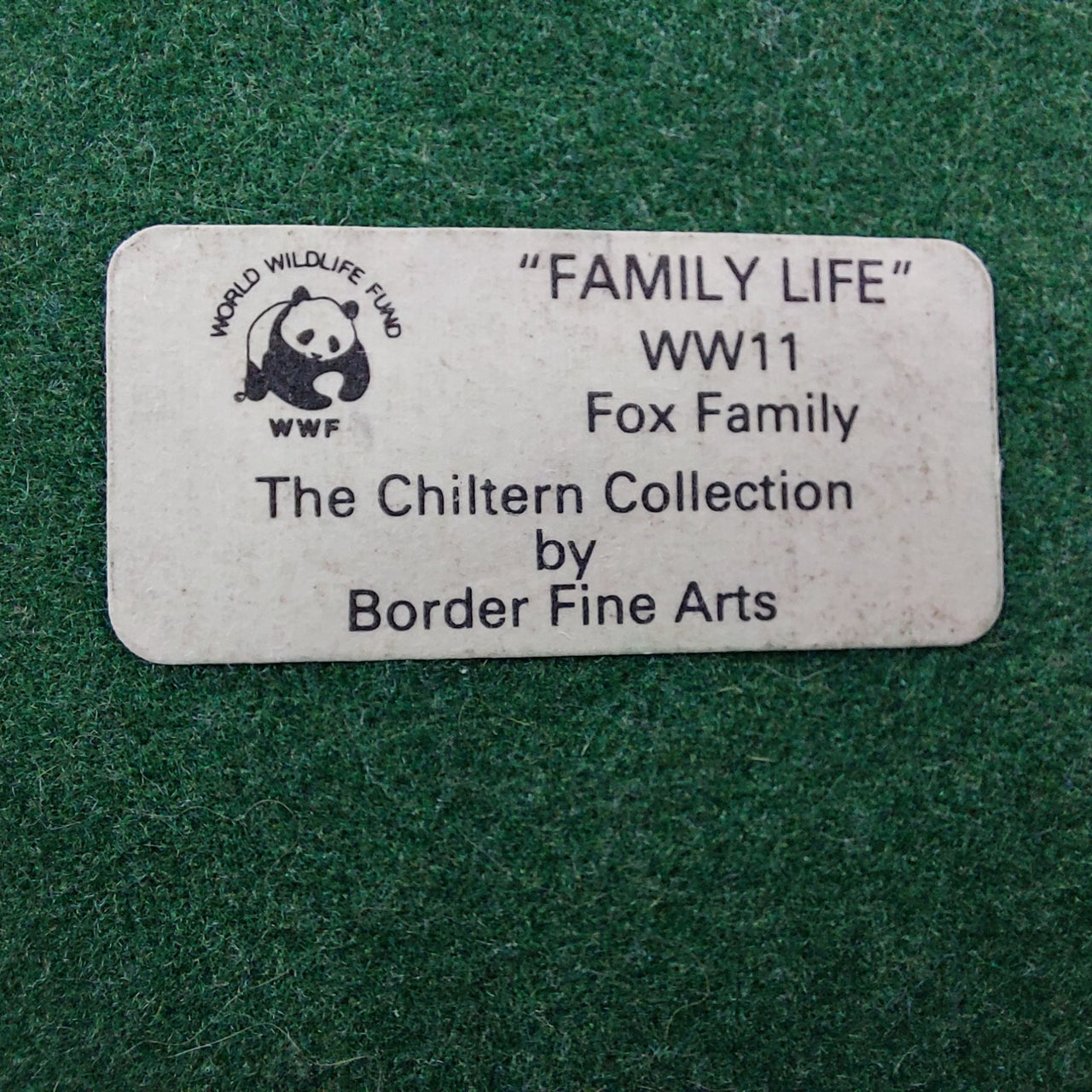 Border Arts Fine Fox Family Figurine Chiltern Collection Nature WWF Scene Resin8