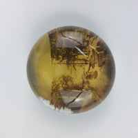 Thumbnail for Vintage possibly ( antique) Glass DomePaperweight 160gr – Sepia Scenic Image –3