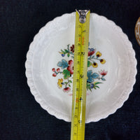 Thumbnail for Ming Rose Coalport & Plate Bell Set – Floral Vintage Bone China pin dish White4