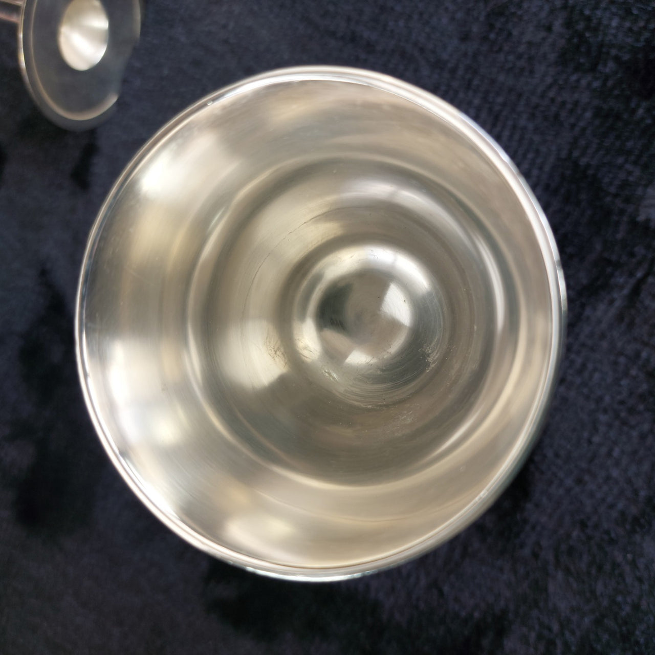 Sheffield Plated Silver Goblets & Tray Set 7pc EPNS Ornate Engraved Vintage Deco10