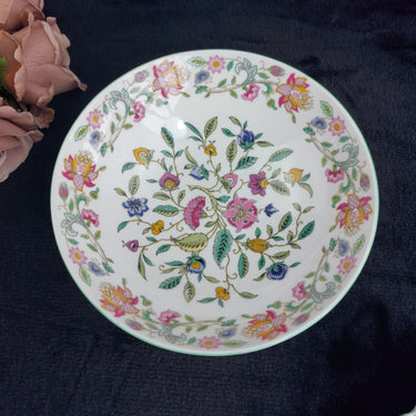Haddon Minton Hall Bone China  Floral Bowl – Vintage English Dish 7.5