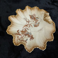 Thumbnail for Limoges France Bowl A. Lanternier Antique Shell Dish Floral Gilded Trim decor1