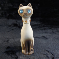 Thumbnail for California Vintage USA Siamese Cat Figurines Pair – One Repaired - 6.75