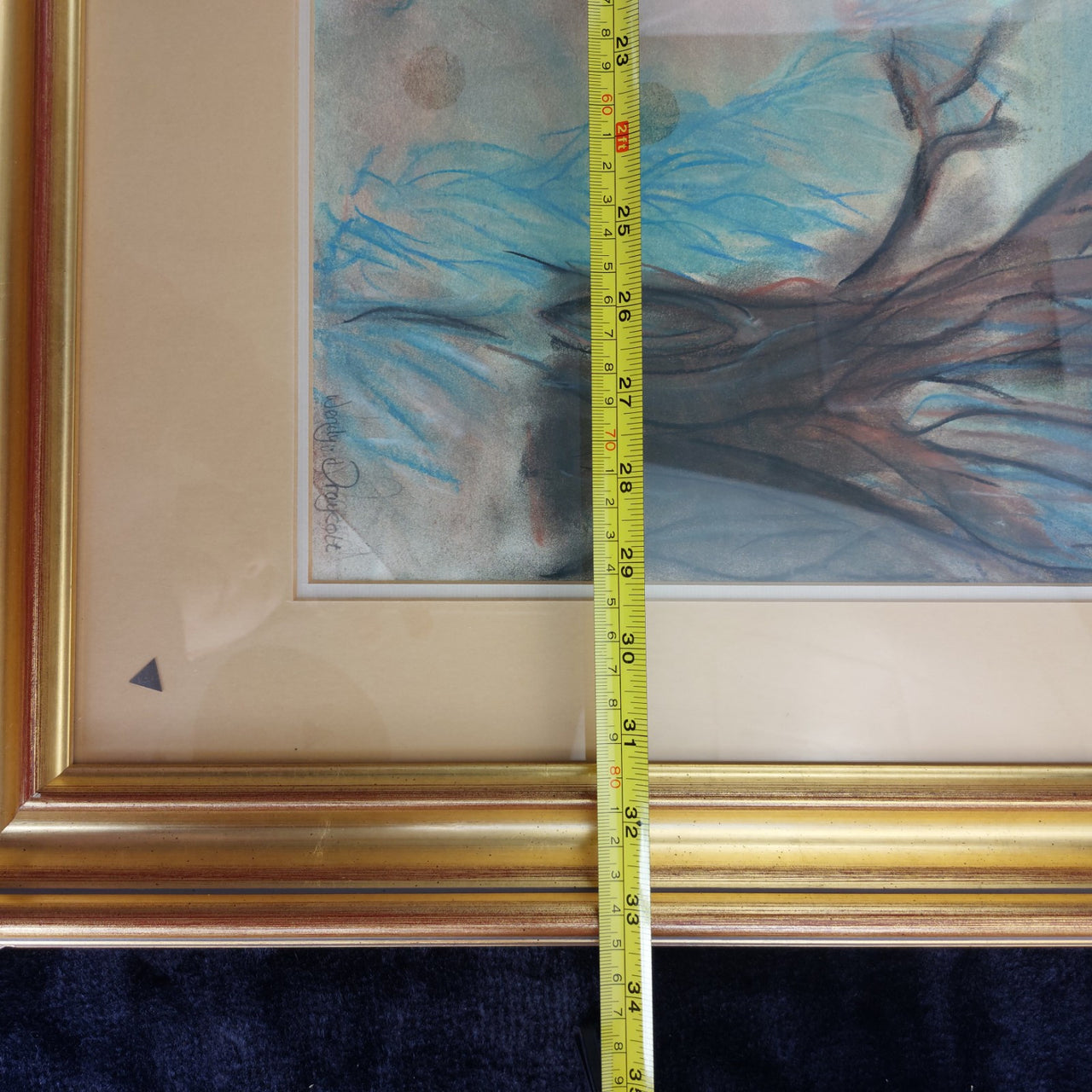 Wendy Original Draycott Pastel Artwork – Framed River Landscape Painting Canvas9