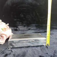 Thumbnail for Good Silver Aristocrat Plated Cigarette Box Wood Lined 332g 6x3x2” England 1950s8