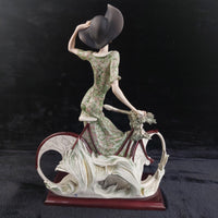 Thumbnail for Giuseppe Armani Florence “Bicycle Spring” lady Rare Figurine 0539C Porcelain.14
