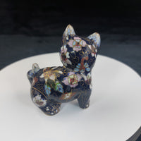 Thumbnail for Chinese Cloisonné Enamel Cat Figurine – Handcrafted Collectible Vintage 2