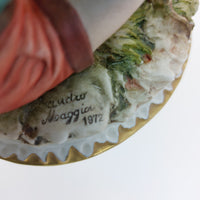 Thumbnail for 1972 Sandro Maggioni Capodimonte Figurine Porcelain Boy Feeding Squirrel –chip17
