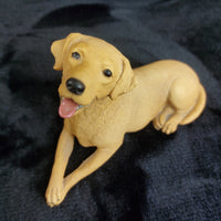 Thumbnail for Dogs Yellow Galore Labrador Figurine Handcrafted UK Pottery Ornament decor.8