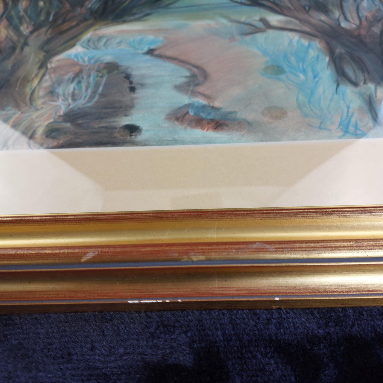 Wendy Original Draycott Pastel Artwork – Framed River Landscape Painting Canvas5