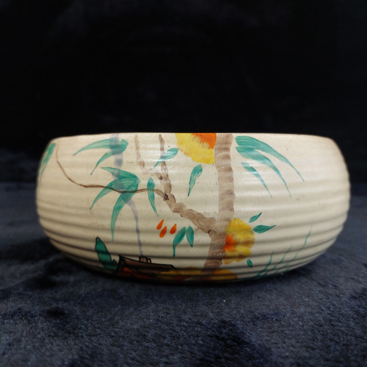 Rare Clarice Cliff Wilkinson Bowl PINEGROVE SHAPE collection Ceramic, Porcelain.1