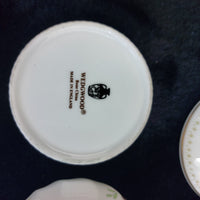 Thumbnail for Wedgwood Bone China Pin Dish & Trinket Box Set England - Floral Gold Vintage Rim11