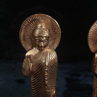 Thumbnail for Very Rare Copper Buddha Statues Pair  , Possibly Antique, Good, xmas, 19cm gift3