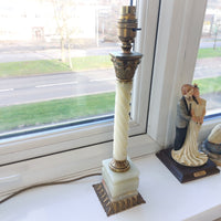 Thumbnail for Stunning Marble & Brass large Table Lamp – 15