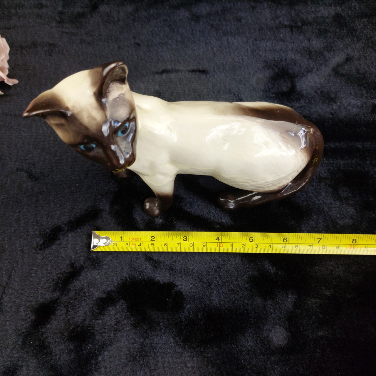 Beswick Siamese Cat Figurine Gloss Finish Pose Standing Long England 6.5"12