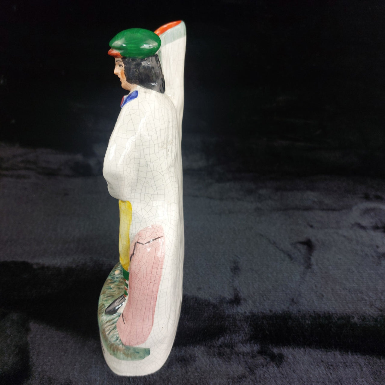 Staffordshire Old Tom Morris Young Tom Figurines Golf Hand Paint decor Pottery15