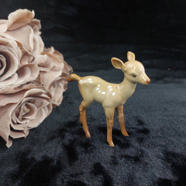 Beswick England Fawn Figurine Deer Baby Spotted Glazed Vintage 4
