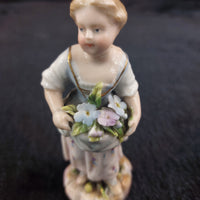 Thumbnail for Antiques Porcelain Victorian Spring 1800's Figurine United Kingdom White Small3